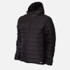 All Black Piumino Con Cappuccio
