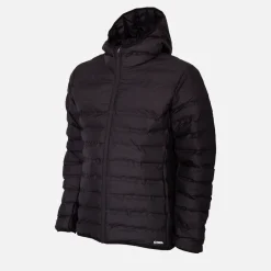 All Black Piumino Con Cappuccio