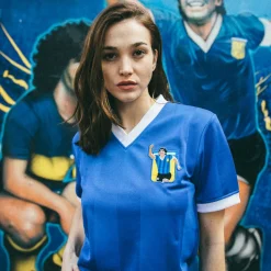 Maradona X COPA Argentina 1986 Away Maglia Storica Calcio