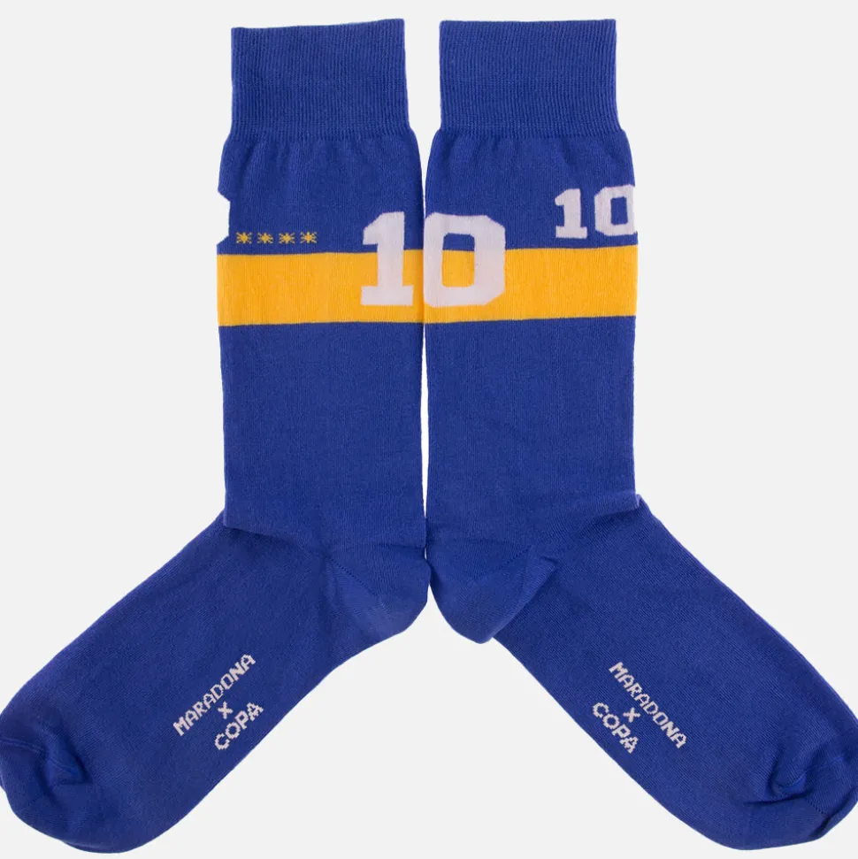 Maradona X COPA Number 10 Boca Calzini