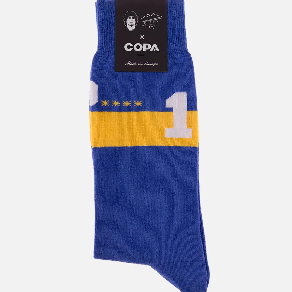 Maradona X COPA Number 10 Boca Calzini